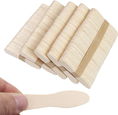 500 Pcs Small Wooden Spoons, Mini Disposable Ice Cream Tasting Spoons, 3 Inch Wood Sample Spoon