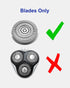 Men's Electric Shaver Replacement Heads - Compatible with SweetLF Electric Razor SWS7105, 3 Replacement Blades