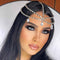 Yalice Gold Layered Rhinestone Head Chain Jewelry, Sparkly Bridal Headpieces for Women and Girls