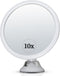 MIRRORVANA 10X Magnifying Mirror for Makeup, Suction Cup Cosmetic Mirror for Vanity and Travel - 6.7 x 6.7 Inch