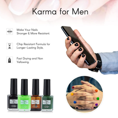 karma organic Deep Nutrition Nails Strengthener Non-Toxic Nail Treatment Vegan Cruelty-Free Design for Men's (Deep Nutrition for Nails)