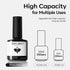 modelones Gel Nail Polish Set, 2 Pcs 15ml Pure Black and White Soak Off LED UV Gel Polish Kit for Women