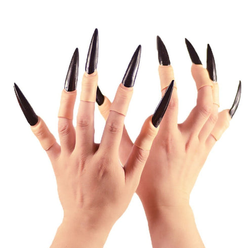 Nail Claws False Nail Arrow Claw Rings, Cosplay Nail Finger Tips Party Halloween Prop Talon Claw Paw Finger Fingertip