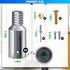 4 Pcs Threaded Tip Replacement Ultra Threaded Tip Repair Kit Mop Handle Pole Handle Replacement Extension for 1 Inch Stick Mop Broom Wood Metal Pole Tail Adapter