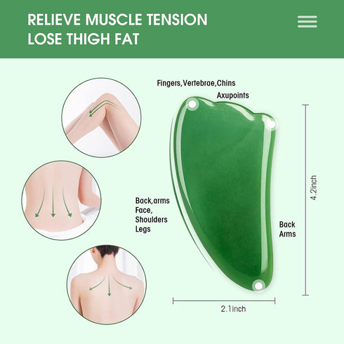 Set,Guasha 4-piece Set Gua Sha Massage Facial Tool Massager Kit for Face and Body,Scraping Massage Board Physical