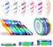 Nail Art Striping Tape Lines - 18 pcs Mermaid Candy Color Adhesive Nail Stickers, Rolls Nail Strips Tape Decals for