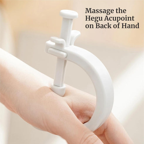 KINTEGOOD 1 Adjustable Acupressure Massage Tool with Fixed Clip, Pressure Point Massager for Pain Relief, Feet, Hands