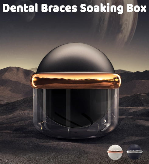 AARAINBOW Clear Retainer Cleaner Case, Large Denture Bath Box for Travel