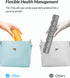 ZIKEE 7 Packs Extra Large Pill Organizer, Portable 7 Day Pill Box for Pocket, Weekly Pill Case with Dual-Protection