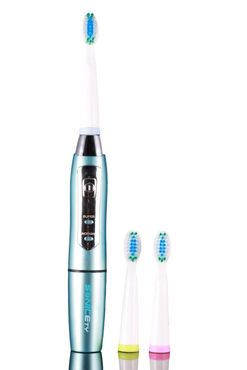 SONICETY Electric Toothbrush HI-910 Sky Blue (Value Pack Includes 3 Brushheads)