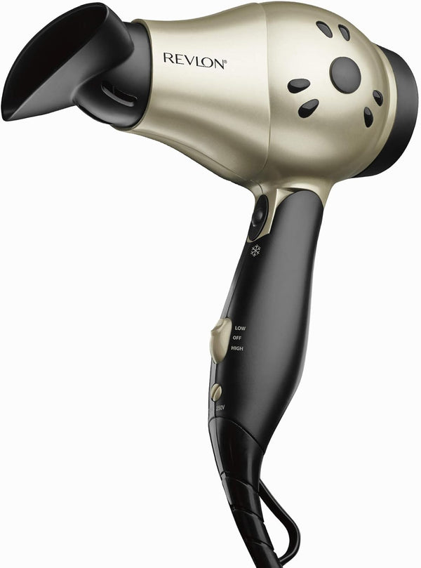 REVLON 1875W Compact Folding Handle Hair Dryer, Great for Travel