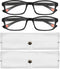 KURTOPLLY 2 Pcs Auto Focus Glasses, Automatic Zoom Reading Intelligent Self Adjusting Presbyopia