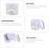 Packaging balacoo Double Layer round Flower Box for Fresh Flower Arrangement, White Floral with Lid, Suitable