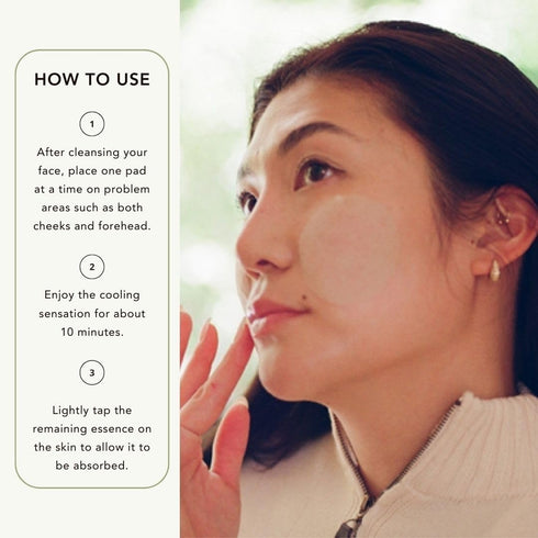 TRICO Green Tea Multi-Tasking Cooling Pad, 3-in-1 Korean Toner Pads for All Skin Types - 90 Pads