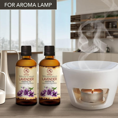 Lavender Essential Oils 6.8 Fl Oz - Pure Aromatherapy Lavender Oil for Diffusers, Sleep, Skin Care, Body & Hair