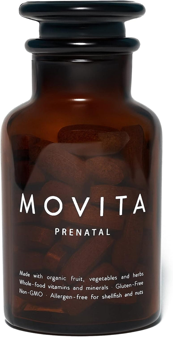 Movita Prenatal Multivitamin - Healthy Mom and Baby, Organic, Vegan-Friendly, 30 Day Supply