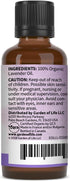 Garden of Life Essential Oil, Lavender 30 ml, USDA Organic & Pure for Diffuser, Aromatherapy, Calming, 1 Fl Oz