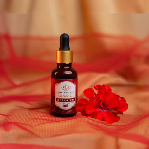 Indian Geranium Essential Oil A Monsoon Blossom from Tamil Plains, Hand-Distilled to Reveal the Verdant Elegance