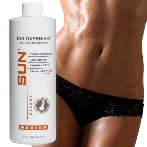 Sun Laboratories By Giesee Tan Overnight Spray Tan Solution, 16 oz, Professional Tanning Spray, Non Toxic
