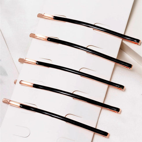 Jumbo Bobby Pins, Metal Hair Pins, 10pcs (5 Long and 5 Short) for Hair Decoration, Black