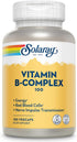 SOLARAY Vitamin B-Complex 100 mg, 100 VegCaps, Healthy Energy & Blood Cell Formation Support