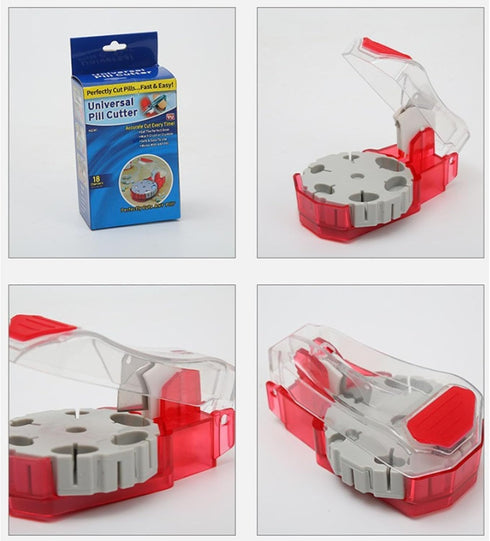 Pill Cutter - Pill Splitters for Small or Large Pills, Cuts up to 14 Different Shaped Pills or Vitamins with