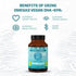 Sunwarrior Vegan Omega 3 DHA & EPA Supplement, Algal Oil for Brain, Eye, Joint & Heart Health (60 Count)