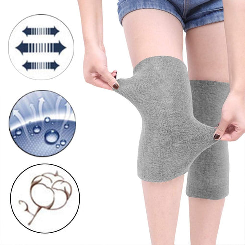 Holiberty Thermal Knee Braces Women Men Elastic Arthritis Knee Compression Sleeve Ski Cycling Leg Warmers Knee Support