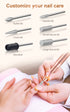 Professional Acrylic Nail Drill, USB Electric Nail Drill Machine, Portable Kit for Gel Nails and Home Salon (Gold)