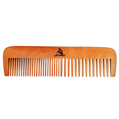 3 PCS Peach Wooden Comb Set - Wide & Narrow Tooth Combs for Women and Men (S023)