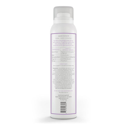 Native Whole Body Deodorant Spray, Aluminum Free with Coconut Oil & Shea Butter, 72 Hour Odor Protection, Lilac & White