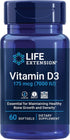 Life Extension Vitamin D3 175 mcg (7000 IU), 60 Softgels, Immune System Support, Bone Health, Brain Performance,