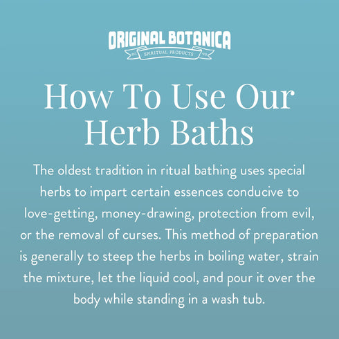 Original Botanica Good Luck Herb Bath Spiritual Cleansing Body Wash Ritual Negative Energy Protection Herb Purification Attract Good Luck Prosperity Attraction