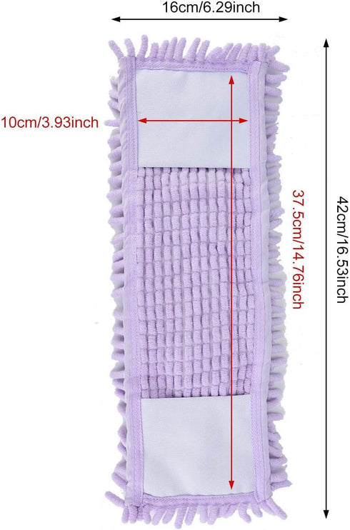 Reusable Microfiber Mop Pads - Washable Flat Mop Replacement