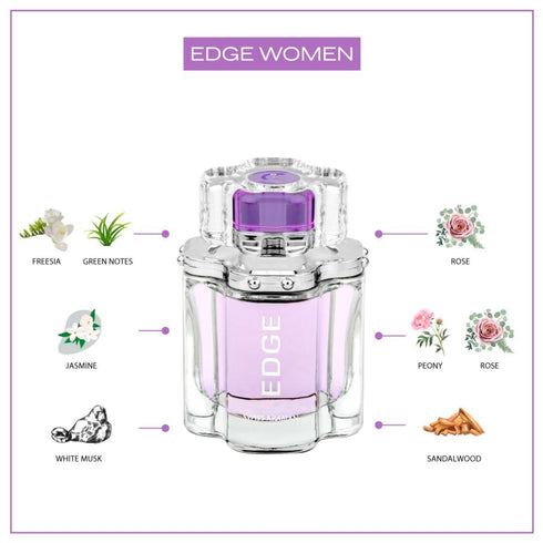 Swiss Arabian EDGE EDP Spray Fragrance 3.4 Oz - Luxury Products From Dubai - Long Lasting Aroma