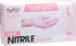ForPro Professional Collection Disposable Nitrile Gloves, Chemical Resistant, Powder-Free, 100-Count (Pink, Large)
