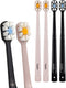 Lindo Polishing Toothbrush for Sensitive Gums and Teeth, 12000+ Ultra Fine Bristles, Pack of 4