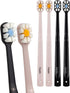 Lindo Polishing Toothbrush for Sensitive Gums and Teeth, 12000+ Ultra Fine Bristles, Pack of 4