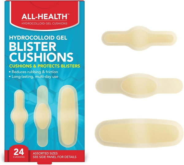 All Health Hydrocolloid Gel Blister Cushion, Variety Pack, 24 ct | Blister