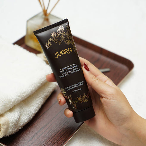 Juara Coconut Oil Hand and Nail Cream, Coconut Illipe Balm – Anti-Aging for All Skin Types, 100% Paraben-Free
