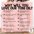 Peach Yoni Oil for Women Feminine Intimate Oil for pH Balance, Ingrown Hairs & Moisturizing Sweet Scented Natural
