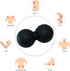 SIMPLECOOL Hard Peanut Massage Ball, Double Lacrosse Massage Ball. Deep Tissue Massage Roller Mobility Ball