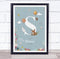The Card Zoo New Baby Birth Details Christening Nursery Woodland Animals Initial S Gift Print