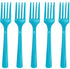 Elegant Caribbean Blue Plastic Fork (Pack Of 20) - Eco-Friendly, Durable & Eye-catching, Perfect For Parties & Events by Amscan