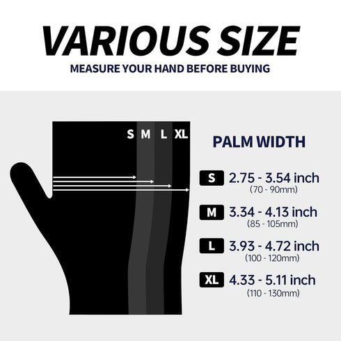 Basic Vinyl Exam Gloves - 4 mil Safety Glove, Latex-Free & Powder-Free, SGBE 8001 Synmax Disposable (Box of 100)