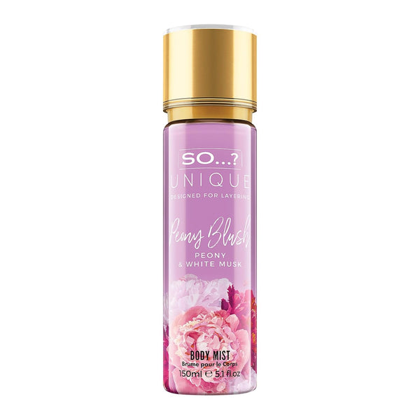 So…? Unique Peony Blush Body Mist, Floral, Fruity Vanilla, 5.1 oz