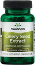 Swanson Celery Seed Extract 150 mg, 60 Capsules - Urinary Health Antioxidant Support