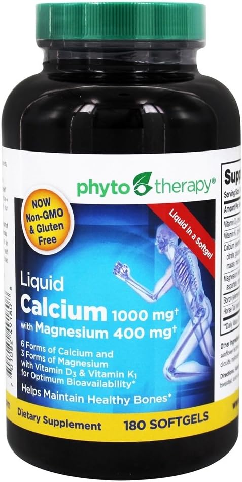 Phytotherapy Rx Calcium Liquid Softgel - 180 per pack - 1 each.