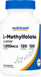 Nutricost Methylfolate 1000mcg - 120 Vegetarian Capsules Gluten Free, Non-GMO for Methylation Support