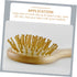 VANZACK Set Wool Baby Brush for Newborns Wooden Scalp Grooming Comb Soft Bristle Hair Brush for Infant Care